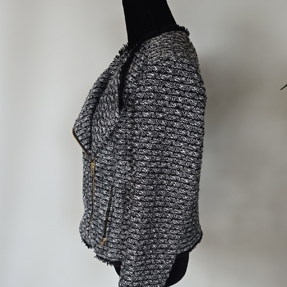 J. Crew Black and Gray Textured Blazer - Picture 2 of 8